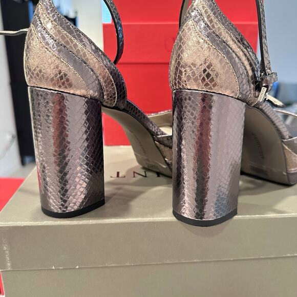 Allsaints Tia Metallic Platform Gunmetal EU 39 US 9 MSRP $199 - Picture 4 of 6